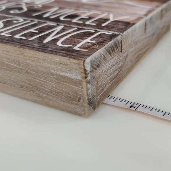 Wooden Coffee Sign with White Text - Picture 4 of 4